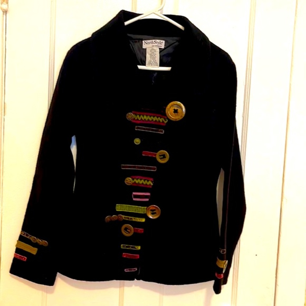 Women’s boiled wool jacket by North style.